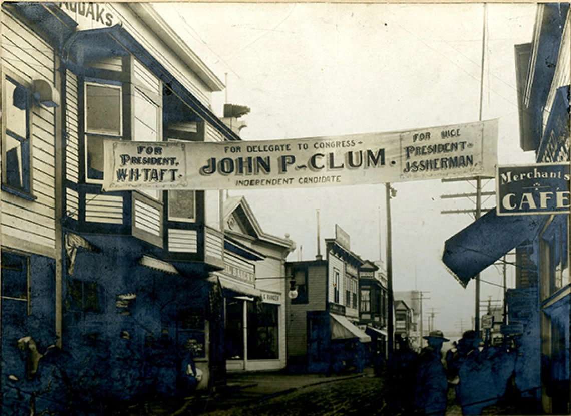 John P. Clum Campaign Banner John P. Clum Campaign Banner